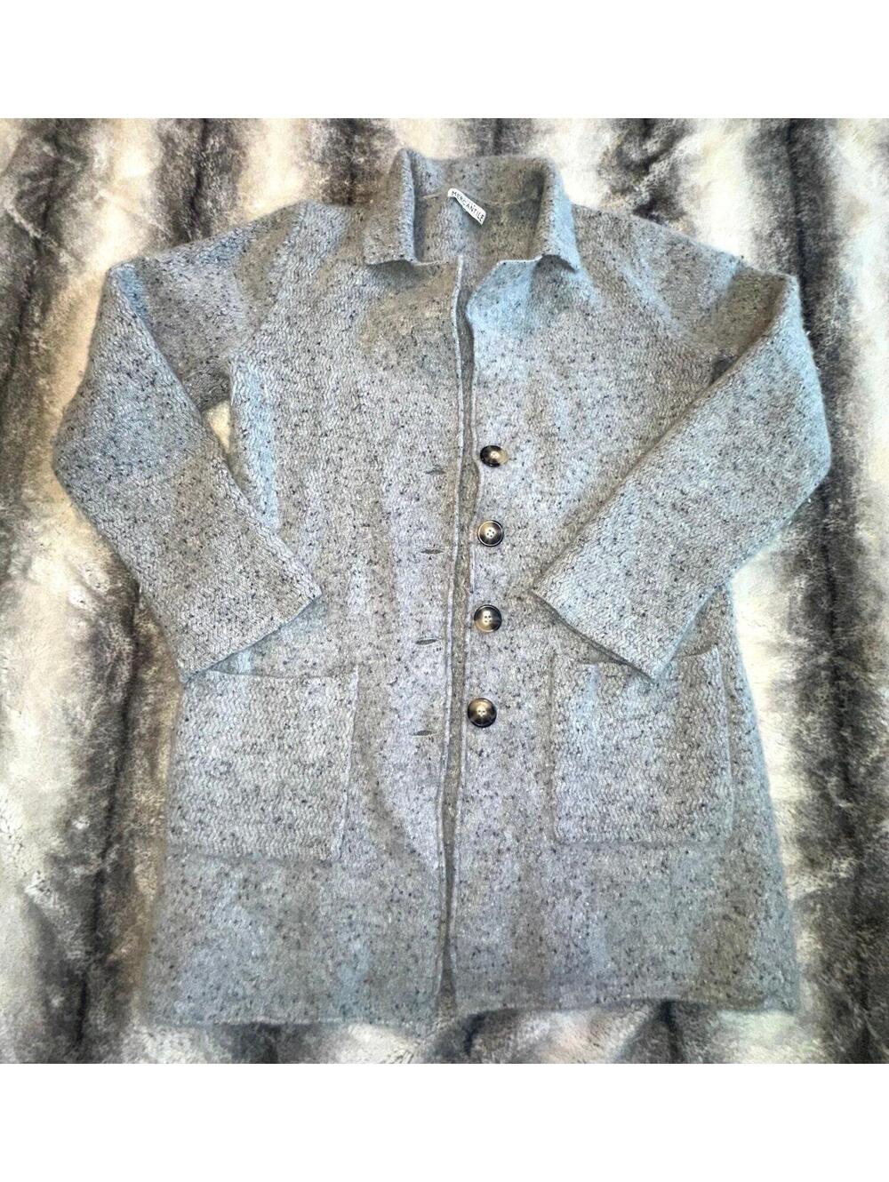 J Crew Mercantile Women's Donegal Sweater Knit 70% Lambs Wool Long Size Small